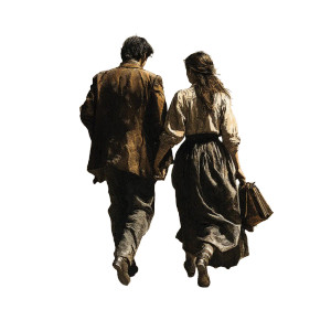 Modern Couple Artwork Vinyl Car Decal Sticker – Waterproof & UV-Resistant 