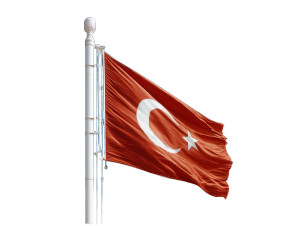 Large Turkish Flag V2 Vinyl Car Decal Sticker – Waterproof & UV-Resistant 