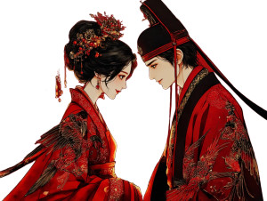 Chinese Wedding Scene Vinyl Car Decal Sticker – Waterproof & UV-Resistant Chinese Wedding Scene Vinyl Car Decal Sticker – Waterproof & UV-Resistant