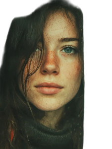 Female Face Vinyl Car Decal Sticker – Waterproof & UV-Resistant 
