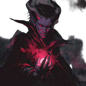 Evil Tiefling Sorcerer Vinyl Car Decal Sticker – Waterproof & UV-Resistant 