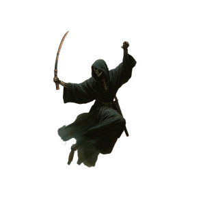 Martial Reaper Vinyl Car Decal Sticker – Waterproof & UV-Resistant 