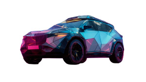 Futuristic Techno Car Vinyl Car Decal Sticker – Waterproof & UV-Resistant 