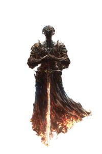 Stoic Flame Knight Vinyl Car Decal Sticker – Waterproof & UV-Resistant 