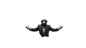 Chimpanzee In Tuxedo Vinyl Car Decal Sticker – Waterproof & UV-Resistant Chimpanzee In Tuxedo Vinyl Car Decal Sticker – Waterproof & UV-Resistant