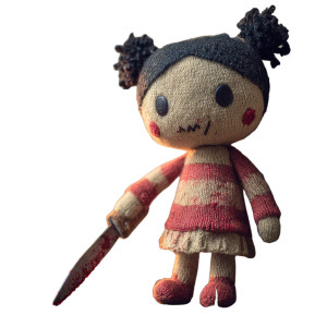 Baby Yarn Doll Vinyl Car Decal Sticker – Waterproof & UV-Resistant 