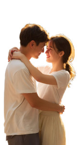 Dancing Couple Dusk Vinyl Car Decal Sticker – Waterproof & UV-Resistant 