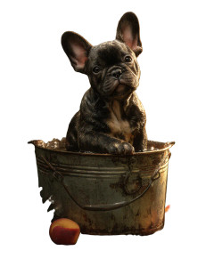 Brindle French Bulldog V3 Vinyl Car Decal Sticker – Waterproof & UV-Resistant 