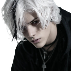 Gothic Men Portrait Vinyl Car Decal Sticker – Waterproof & UV-Resistant 