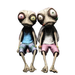 Whimsical Insect Creatures Vinyl Car Decal Sticker – Waterproof & UV-Resistant 