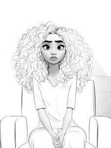 Afro-Latina Coloring Art Vinyl Car Decal Sticker – Waterproof & UV-Resistant 