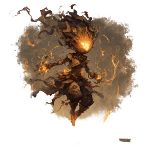 Wooden Fire Pixy Vinyl Car Decal Sticker – Waterproof & UV-Resistant 