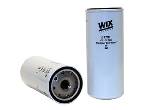 Wix Filters Oil Filter 51791 Spin-On; 10.365 Inch Height x 4.282 Inch Outer Diameter Top; 20 Micron Element; 330 PSI Burst Pressure; For Use With Cat/Mack/Volvo Medium Duty Engines