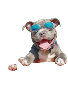 Pitbull Puppy Relaxing Vinyl Car Decal Sticker – Waterproof & UV-Resistant Pitbull Puppy Relaxing Vinyl Car Decal Sticker – Waterproof & UV-Resistant