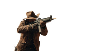 Mysterious Cowboy Shooter Vinyl Car Decal Sticker – Waterproof & UV-Resistant 