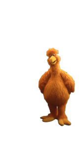 Giant Orange Muppet Vinyl Car Decal Sticker – Waterproof & UV-Resistant 