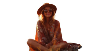 Boho Festival Woman Vinyl Car Decal Sticker – Waterproof & UV-Resistant Boho Festival Woman Vinyl Car Decal Sticker – Waterproof & UV-Resistant