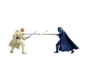 Jedi Vs Sith V3 Vinyl Car Decal Sticker – Waterproof & UV-Resistant 