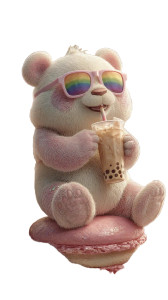 Panda In Vr Vinyl Car Decal Sticker – Waterproof & UV-Resistant 