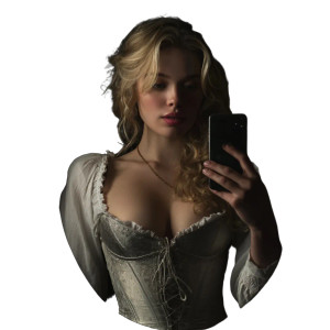 Blonde Renaissance Muse Vinyl Car Decal Sticker – Waterproof & UV-Resistant Blonde Renaissance Muse Vinyl Car Decal Sticker – Waterproof & UV-Resistant