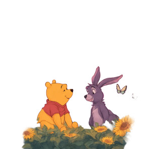 Pooh And Eeyore V2 Vinyl Car Decal Sticker – Waterproof & UV-Resistant 