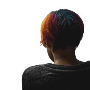 Sad Woman Undercut Vinyl Car Decal Sticker – Waterproof & UV-Resistant 