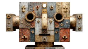 Anime Robot Face Vinyl Car Decal Sticker – Waterproof & UV-Resistant 