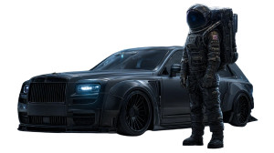 Futuristic Space Explorer V14 Vinyl Car Decal Sticker – Waterproof & UV-Resistant 