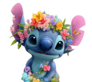 Cute 5D Stitch Vinyl Car Decal Sticker – Waterproof & UV-Resistant 