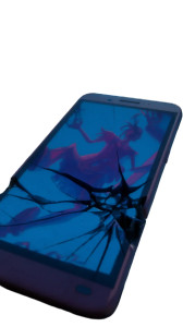 Cracked Smartphone Vinyl Car Decal Sticker – Waterproof & UV-Resistant 