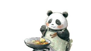 Cooking Panda Vinyl Car Decal Sticker – Waterproof & UV-Resistant Cooking Panda Vinyl Car Decal Sticker – Waterproof & UV-Resistant
