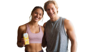 Healthy Couple Post-Workout Vinyl Car Decal Sticker – Waterproof & UV-Resistant 