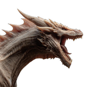 Ferocious Dragon Roaring Vinyl Car Decal Sticker – Waterproof & UV-Resistant 