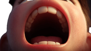 Child'S Open Mouth Vinyl Car Decal Sticker – Waterproof & UV-Resistant 