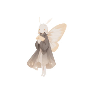 Moth-Faced Figure Vinyl Car Decal Sticker – Waterproof & UV-Resistant 