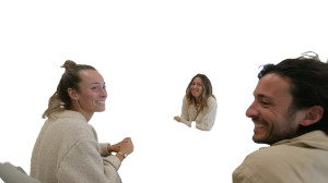 Cheerful Architects Meeting Vinyl Car Decal Sticker – Waterproof & UV-Resistant 