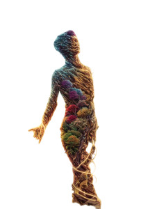 Morphing Humanoid Figure Vinyl Car Decal Sticker – Waterproof & UV-Resistant 