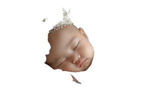 Sleeping Baby Photography Vinyl Car Decal Sticker – Waterproof & UV-Resistant 