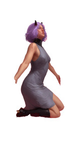 Purple She-Devil Vinyl Car Decal Sticker – Waterproof & UV-Resistant 