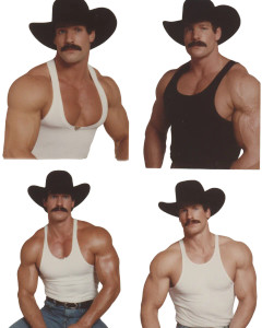 Muscular Gay Cowboys Vinyl Car Decal Sticker – Waterproof & UV-Resistant 