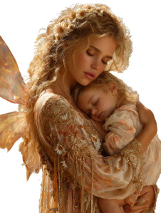 Radiant Fairy Mother Vinyl Car Decal Sticker – Waterproof & UV-Resistant 