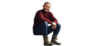 Happy Scandinavian Farmer Vinyl Car Decal Sticker – Waterproof & UV-Resistant 