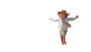 Happy Beach Child Vinyl Car Decal Sticker – Waterproof & UV-Resistant 