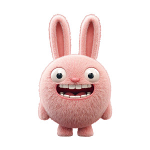 Bunny Character Vinyl Car Decal Sticker – Waterproof & UV-Resistant 