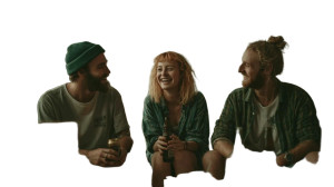 Friends Celebrating Move Vinyl Car Decal Sticker – Waterproof & UV-Resistant 