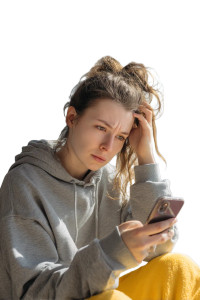 Frightened Girl Listening Vinyl Car Decal Sticker – Waterproof & UV-Resistant  Frightened Girl Listening Vinyl Car Decal Sticker – Waterproof & UV-Resistant