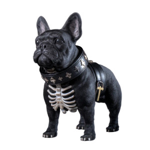 Skeleton French Bulldog Vinyl Car Decal Sticker – Waterproof & UV-Resistant 