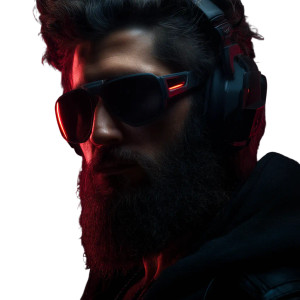 Gaming Bearded Man Vinyl Car Decal Sticker – Waterproof & UV-Resistant 