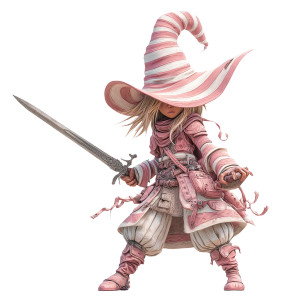 Bladesinger Wizard Gnome Vinyl Car Decal Sticker – Waterproof & UV-Resistant 