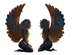 Divine Sphinx Goddesses Vinyl Car Decal Sticker – Waterproof & UV-Resistant 